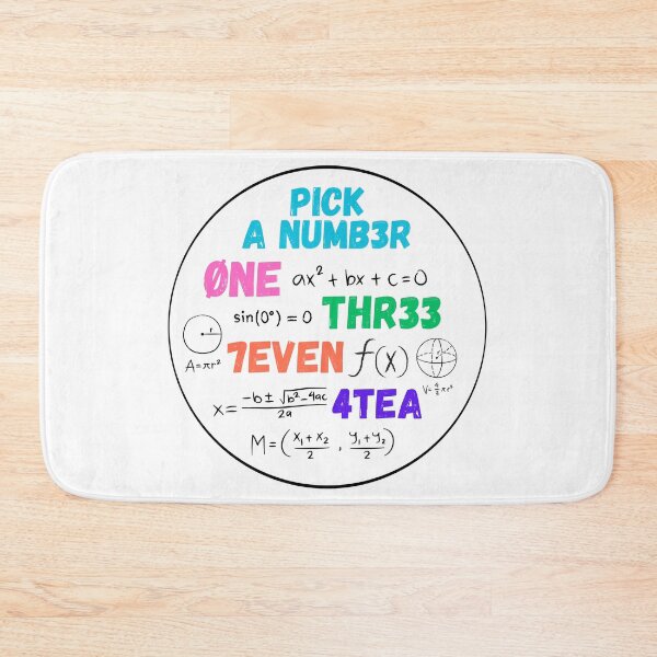Item preview, Pick a Numb3r – Funny Math Nerd Pun • Broma Matemática Divertida • Lustiger Mathe-Wortwitz designed and sold by LenaBlueDesigns.