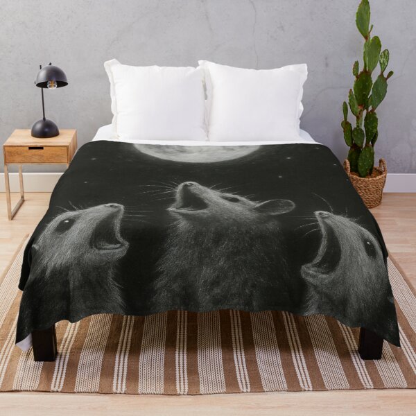 Item preview, Three Possum Moon Meme designed and sold by DemureArtsy.