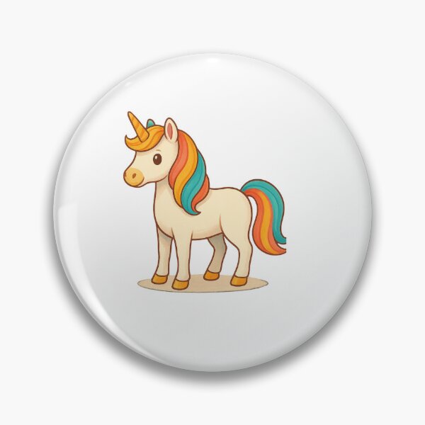 Aperçu de l'œuvre Licorne arc-en-ciel magique – Dessin animé mignon créée et vendue par Malak Studio .