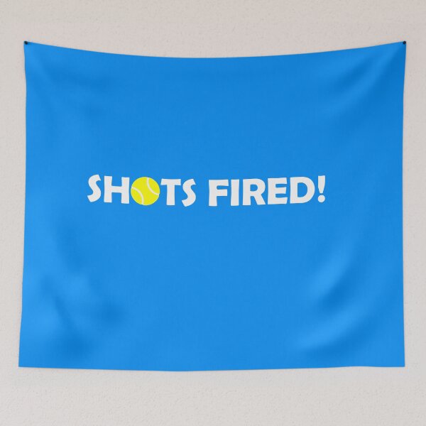 Item preview, Shots Fired! – Tennis Ball Meme Graphic designed and sold by Supernightwing.