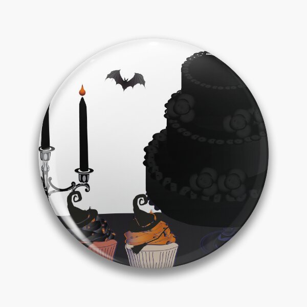 Item preview, Table with Halloween pastries - layer cake designed and sold by AdelineBoutique.