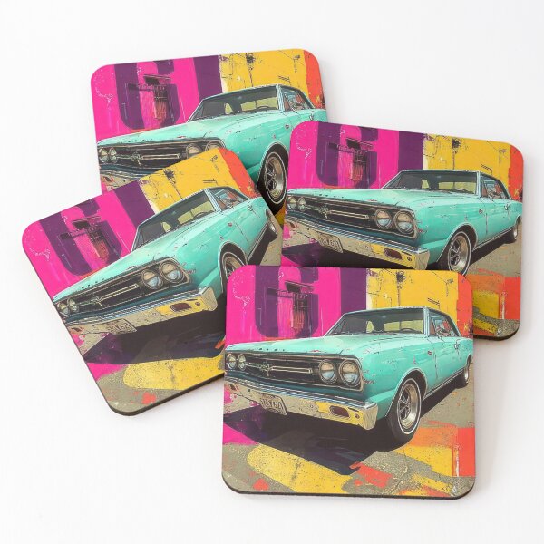 Item preview, Colorful 1967 AMC Rebel SST 343 American Performance Vehicle Street Art Urban designed and sold by Retrohollie.