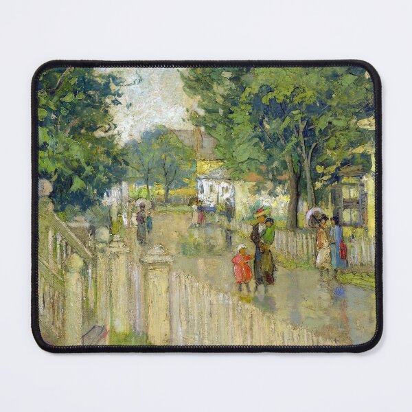 Item preview, Street Scene After the Rain – After the Rain – Pauline Palmer 1910// Public Domain designed and sold by Vernissage-dart.
