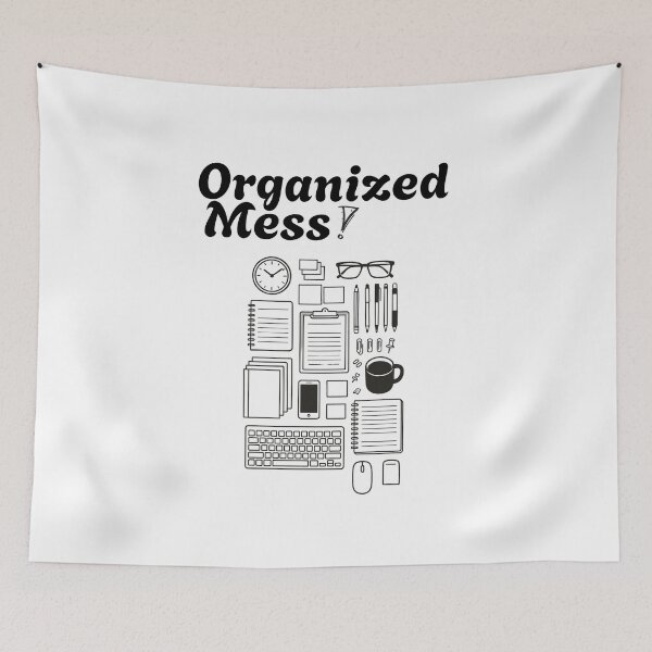 Item preview, Organized Mess | White designed and sold by maineczardsyns.