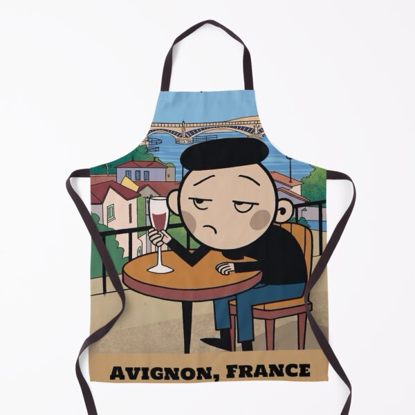 Item preview,  Avignon,  France Travel Poster | Quirky French Character  designed and sold by LeQuirks.