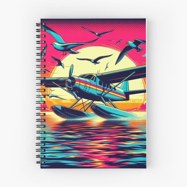 Item preview, Sea Plane and flying seagulls designed and sold by Dogandesighn.