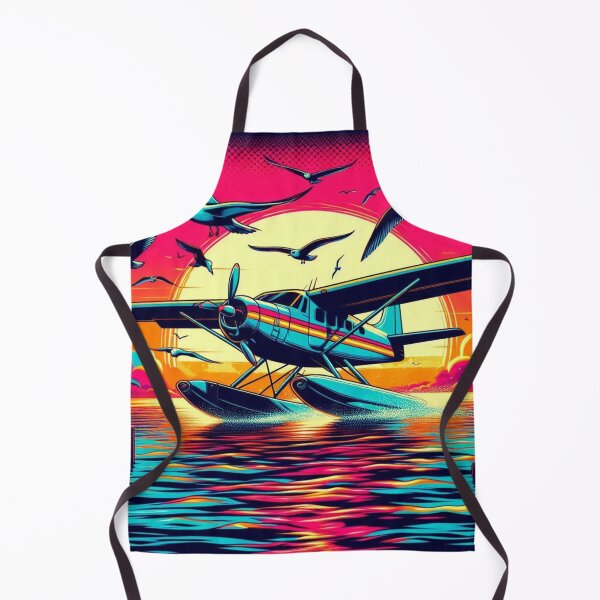 Item preview, Sea Plane and flying seagulls designed and sold by Dogandesighn.
