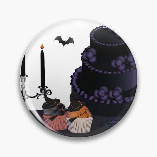 Item preview, Table with Halloween pastries - layer cake - purple designed and sold by AdelineBoutique.
