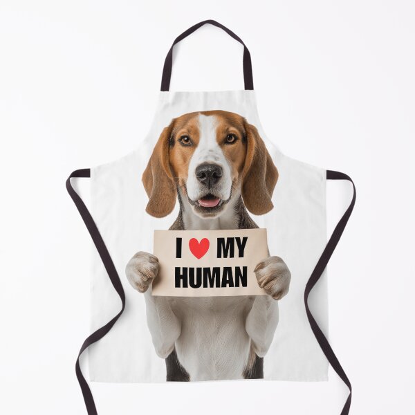 Item preview, Cute Treeing Walker Coonhound dog with Signboard I love my Human designed and sold by LazyOwlStore.