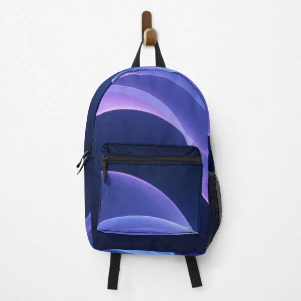 Item preview, Soft glowing purple and blue light waves flowing across dark starry sky in elegant dreamy abstract design designed and sold by Mimoshi ⭐⭐⭐⭐⭐.