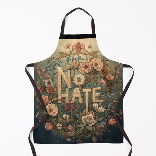Item preview, Foral "No Hate" designed and sold by Edenglow Prints & Peculiars.