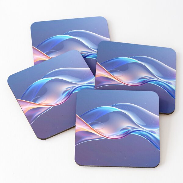 Item preview, Colorful glowing light waves with smooth gradient flowing across dreamy sky in abstract futuristic design designed and sold by Mimoshi ⭐⭐⭐⭐⭐.