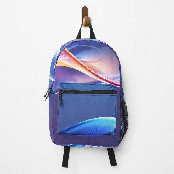 Item preview, Colorful glowing light waves with smooth gradient flowing across dreamy sky in abstract futuristic design designed and sold by Mimoshi ⭐⭐⭐⭐⭐.