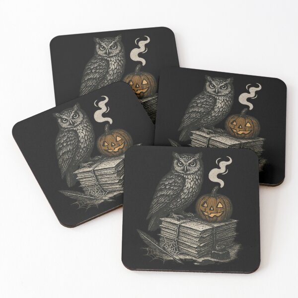 Item preview, The Haunted Owl Scholar – Dark Academia Halloween Design designed and sold by DebuggedDressed.