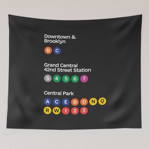 Item preview, NYC Subway Typography – Dark Minimalist  designed and sold by DoodlifyDesign.