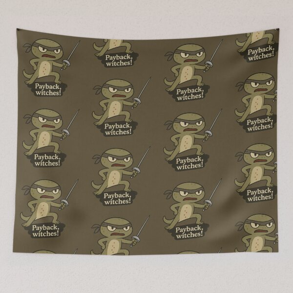 Item preview, Fencing Newt Lizard Ready for Payback Against Witches designed and sold by JustB Stylin'.