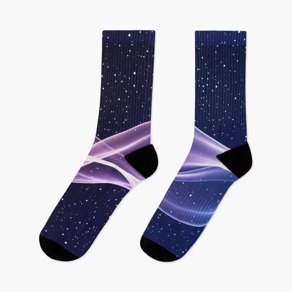 Item preview, Cosmic starry night sky with glowing pink and blue wave light trails abstract background designed and sold by Mimoshi ⭐⭐⭐⭐⭐.