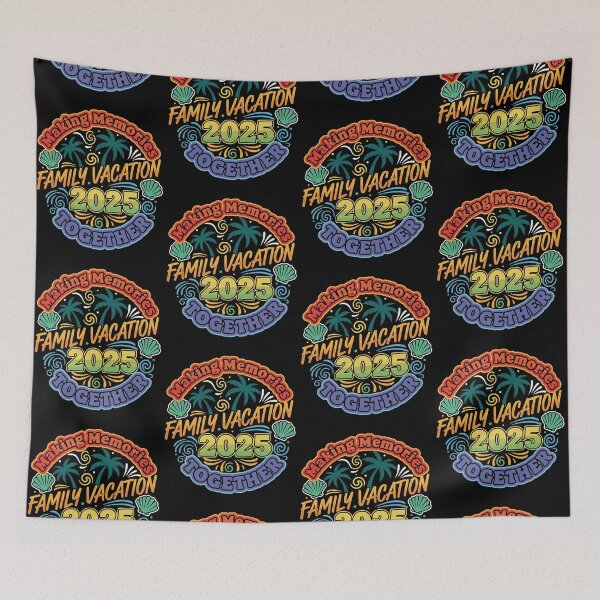 Item preview, Making Memories Together Family Vacation 2025 | Retro Groovy Trip designed and sold by LuxeGraphix.