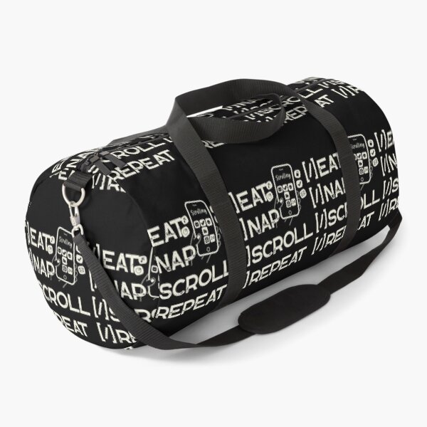 Item preview, Eat Nap Scroll Repeat - Funny Lazy Day Quote Typography designed and sold by Whisky1111.