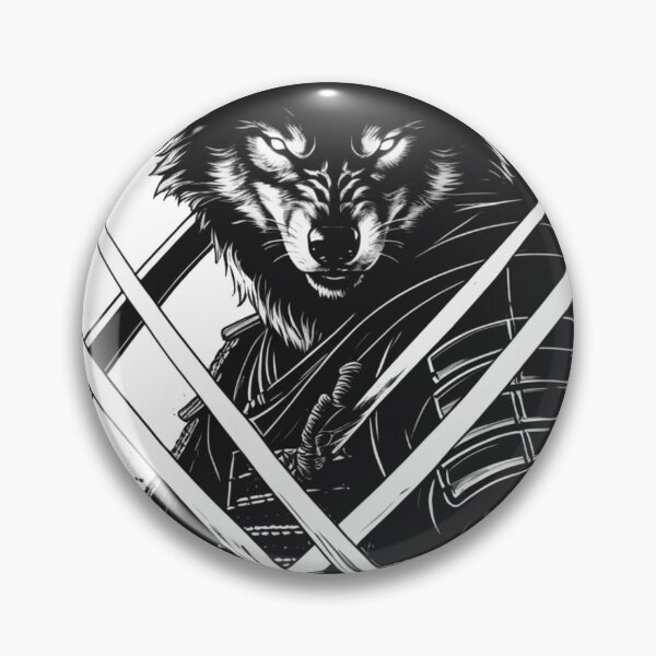 Item preview, wolf samurai streetwear design – japanese warrior designed and sold by Maverick Spirit.