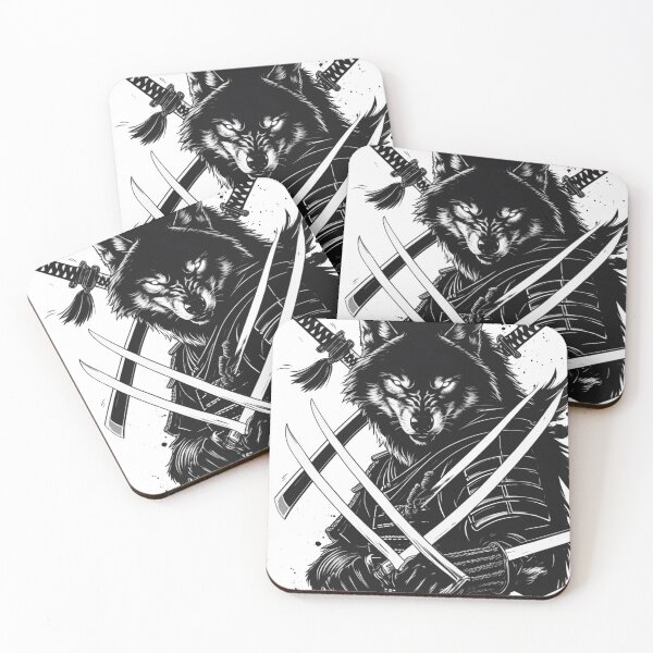 Item preview, wolf samurai streetwear design – japanese warrior designed and sold by Maverick Spirit.