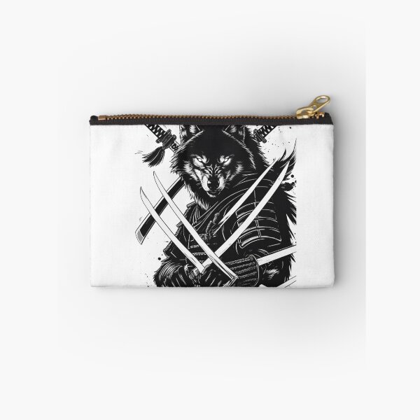 Item preview, wolf samurai streetwear design – japanese warrior designed and sold by Maverick Spirit.