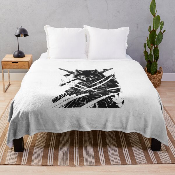 Item preview, wolf samurai streetwear design – japanese warrior designed and sold by Maverick Spirit.