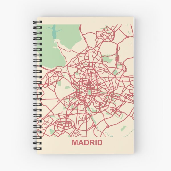 Item preview, Modern Madrid Map designed and sold by MapsByLeo.