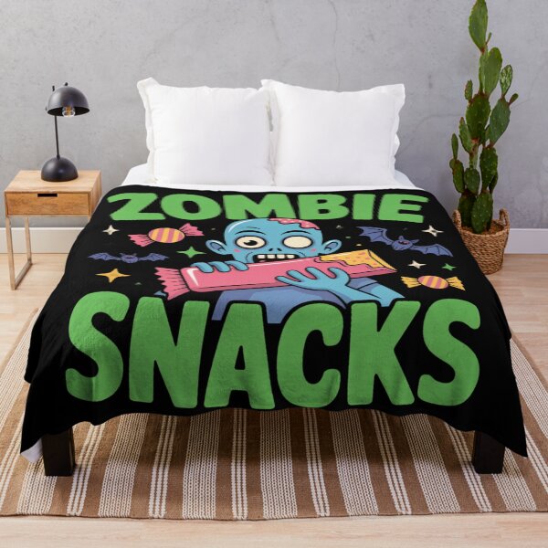 Item preview, Zombie Snacks: This fun and vibrant T-shirt design is a hilarious take on the classic zombie. For the Halloween Festive Season designed and sold by Grang Art Artistic Designs.