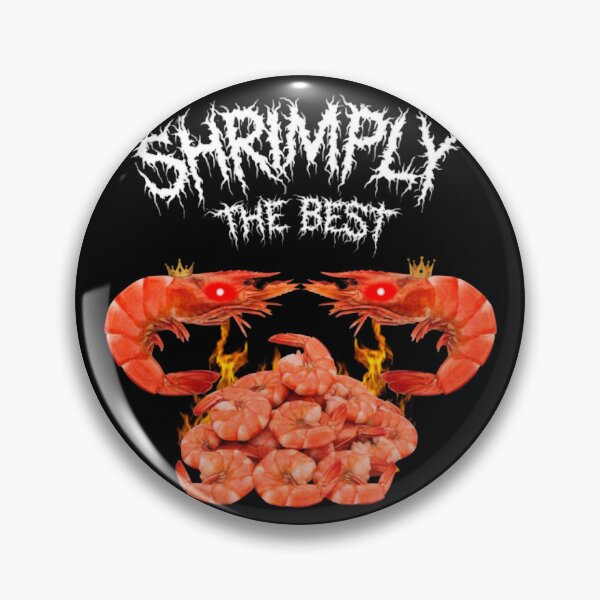 Item preview, Shrimply The Best Red Shrimp Meme designed and sold by WhoopsieWorld.