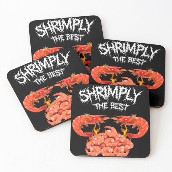 Item preview, Shrimply The Best Red Shrimp Meme designed and sold by WhoopsieWorld.