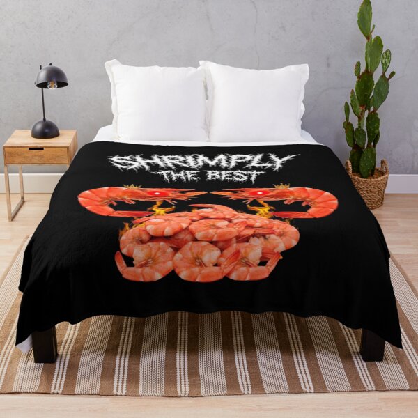 Item preview, Shrimply The Best Red Shrimp Meme designed and sold by WhoopsieWorld.