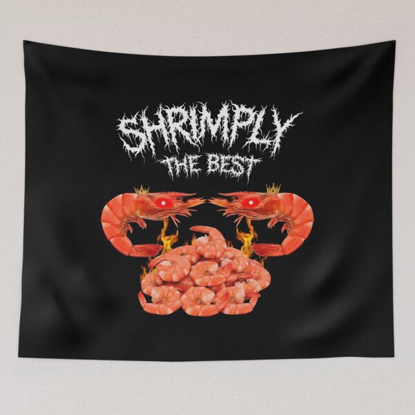 Item preview, Shrimply The Best Red Shrimp Meme designed and sold by WhoopsieWorld.