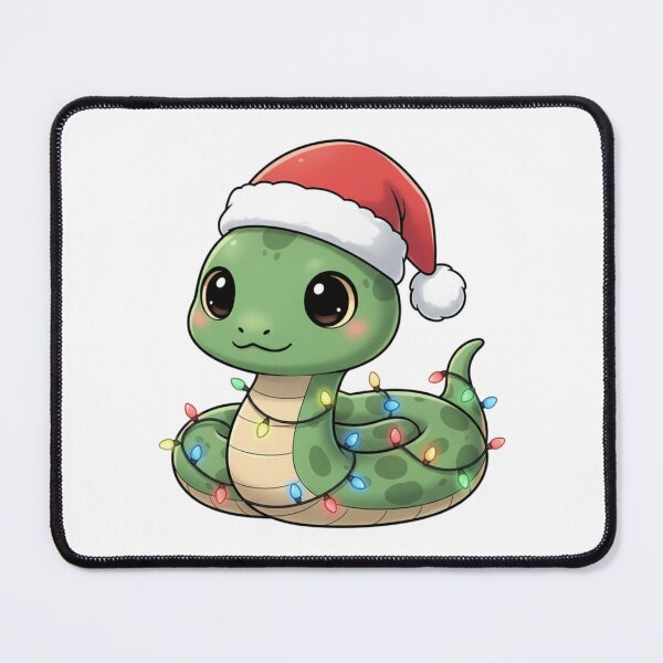 Item preview, Kawaii Christmas Snake with Lights designed and sold by Tigerr3g.