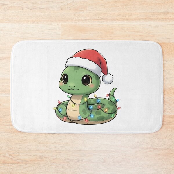Item preview, Kawaii Christmas Snake with Lights designed and sold by Tigerr3g.