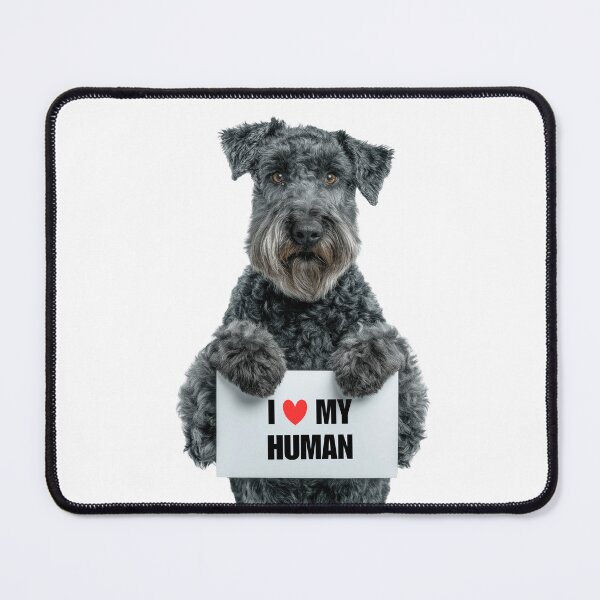 Item preview, Cute Kerry Blue Terrier dog with Signboard I love my Human  designed and sold by LazyOwlStore.