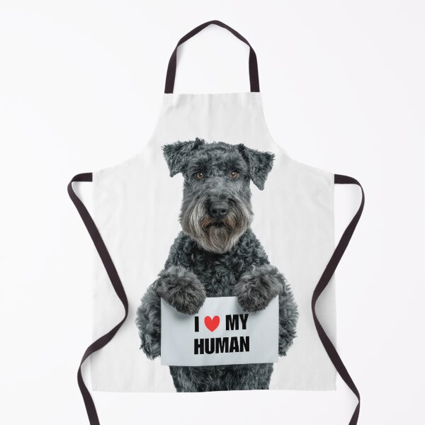 Item preview, Cute Kerry Blue Terrier dog with Signboard I love my Human designed and sold by LazyOwlStore.