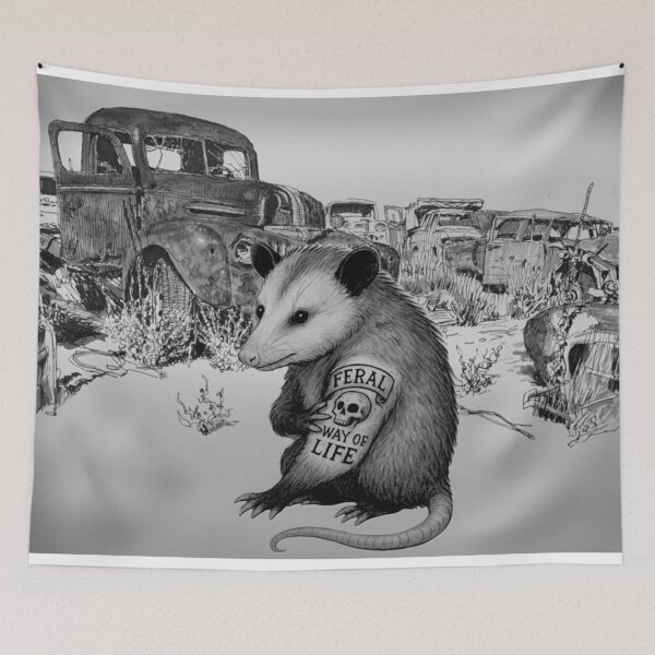 Item preview, Living that FERAL WAY OF LIFE designed and sold by ickiskull.