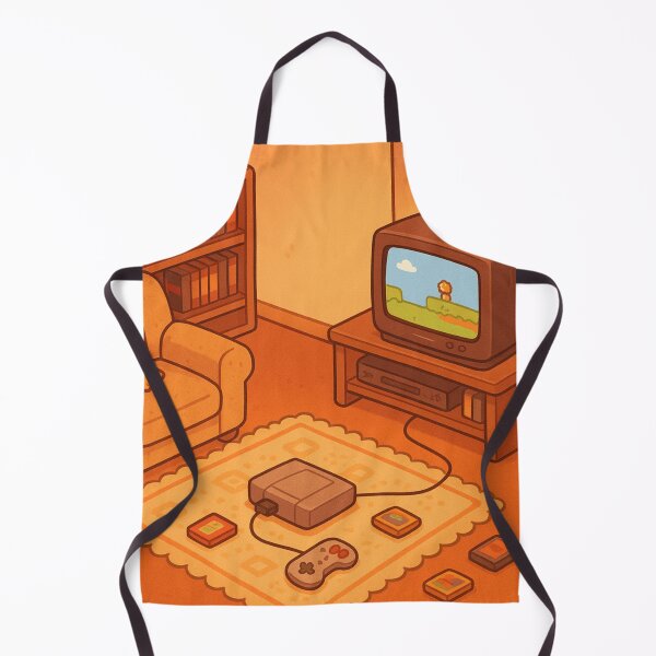 Item preview, Kawaii Retro Gaming Living Room – Cozy 90s Aesthetic Illustration designed and sold by Pokah79.