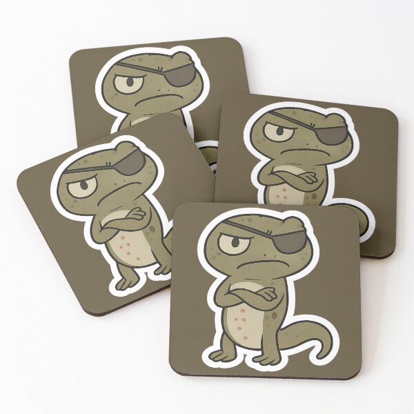 Item preview, Angry One-Eyed Newt Lizard with Eye Patch designed and sold by JustB Stylin'.