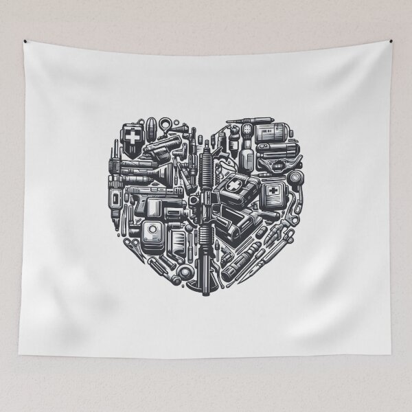 Item preview, Heart of a Combat Medic designed and sold by Apex Designs.