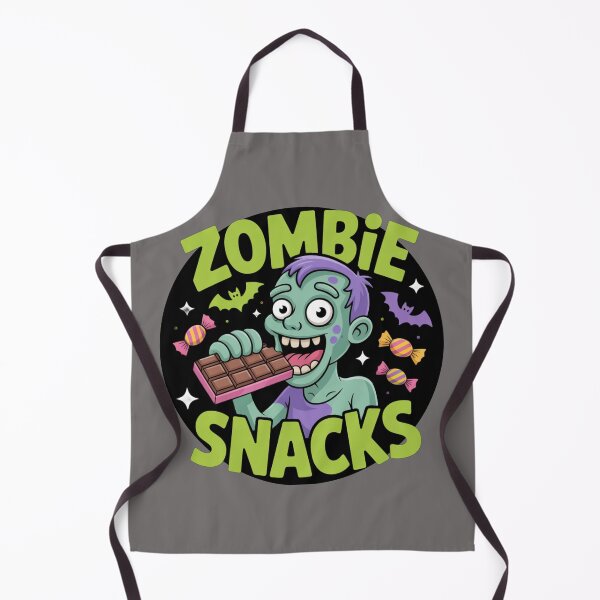 Aperçu de l'œuvre Le goûter d'un zombie : Ce t-shirt amusant et coloré revisite avec humour le classique zombie. Pour les fêtes d'Halloween. créée et vendue par Grang Art Artistic Designs.