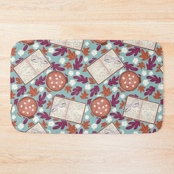 Item preview, Cozy Fall – Books, Hot Cocoa, Glasses, and Autumn Florals designed and sold by JVCreative.
