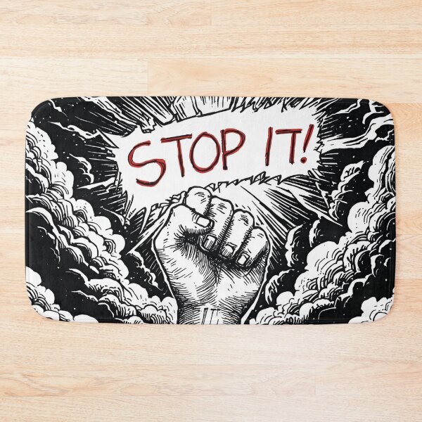 Item preview, Stop It! – Protest Fist in Stormy Skies designed and sold by Edenglow Prints & Peculiars.