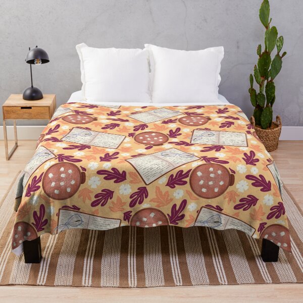 Item preview, Cozy Fall – Books, Hot Cocoa, Glasses, and Autumn Florals designed and sold by JVCreative.