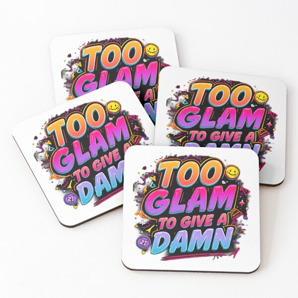 Item preview, Too Glam To Give A Damn – Vibrant Aesthetic T-Shirt designed and sold by ColorClouds.