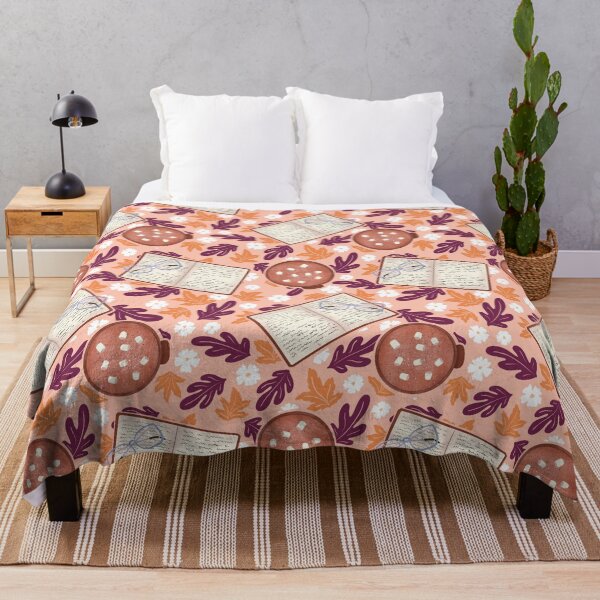 Item preview, Cozy Fall – Books, Hot Cocoa, Glasses, and Autumn Florals designed and sold by JVCreative.