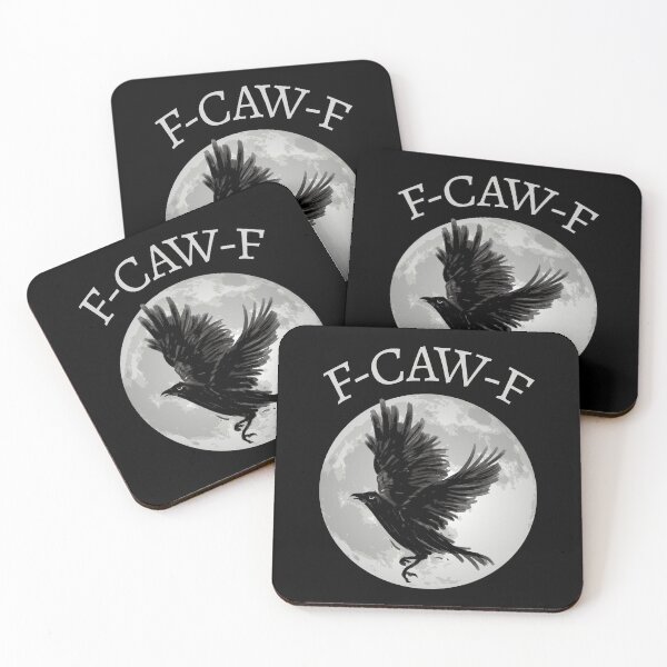 Item preview, F-Caw-F III - Funny Crow Moon Halloween Sarcastic Quote designed and sold by Lemon Pepper.