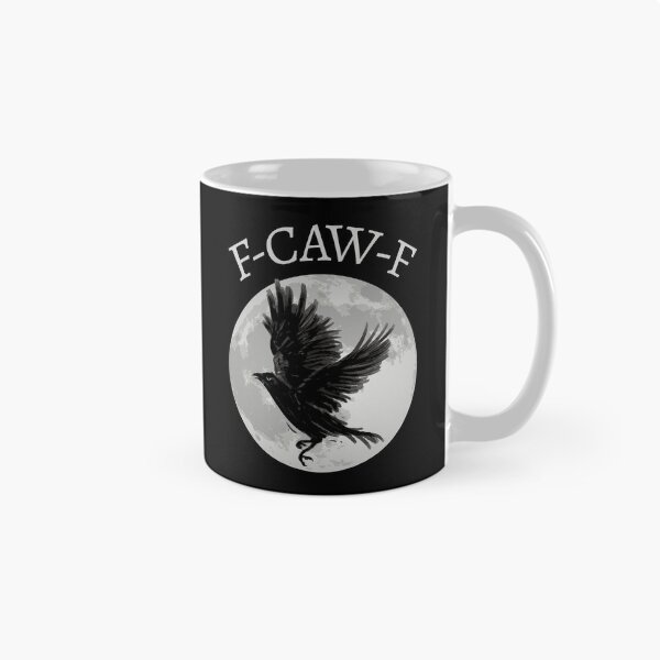 Item preview, F-Caw-F III - Funny Crow Moon Halloween Sarcastic Quote designed and sold by Lemon Pepper.