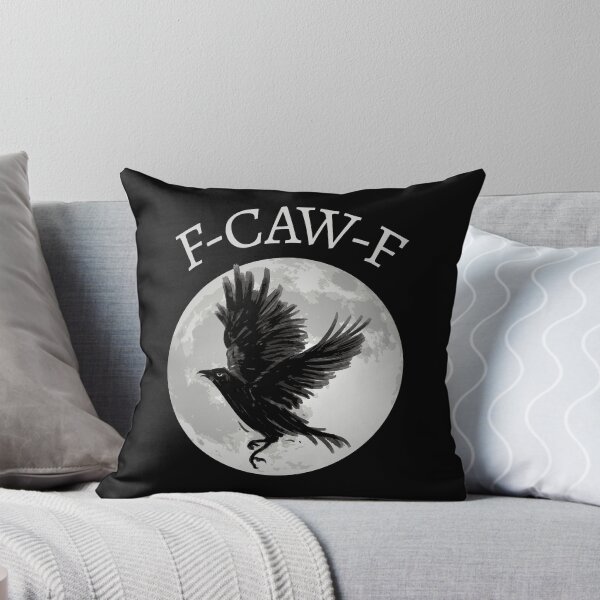 Item preview, F-Caw-F III - Funny Crow Moon Halloween Sarcastic Quote designed and sold by Lemon Pepper.
